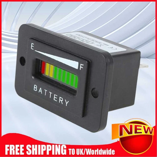Voltmetro Batteria Auto 12V/24V/48V Voltmetro LED Dispaly Auto DC Auto per Camion camper