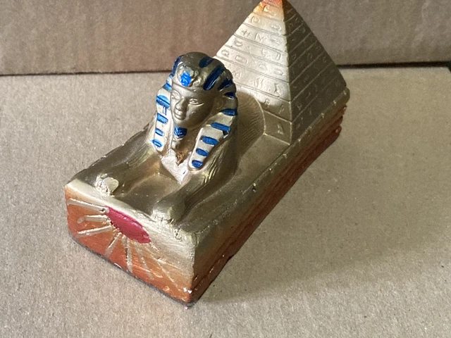 Great Sphinx of Giza small statue, Gold Egyptian Sphinx Figurine Desk Room Decor