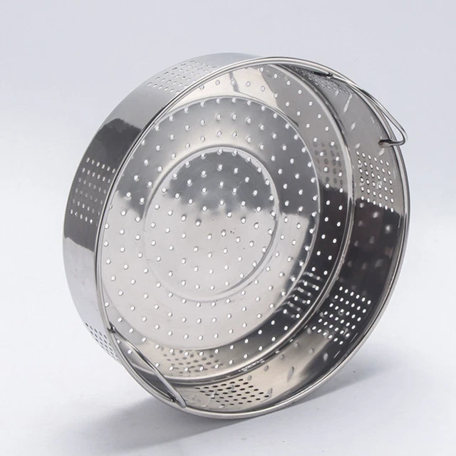 2 piezas cocinadora a vapor de acero inoxidable albóndigas cocinadora a vapor Silver