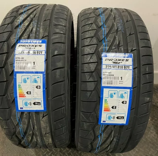 2 x 225/40 R18 Toyo Proxes TR1 92Y XL 225 40 18 (2254018) - TWO TYRES