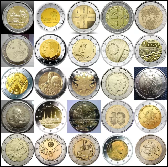 2 Euro Conmemorativos 2014 - Todos Los Paises