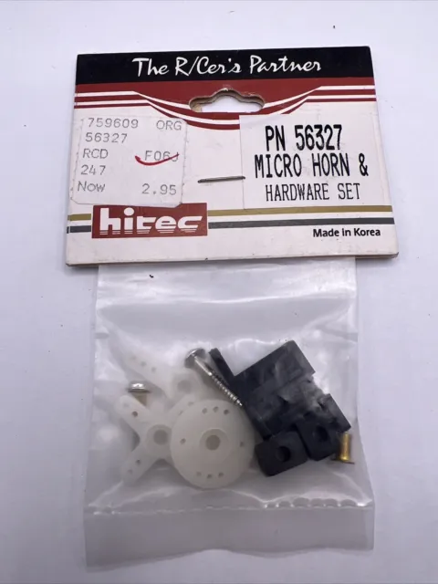 Hitec Micro Horn & Hardware Set, HS-60/81/85 - HRC56327