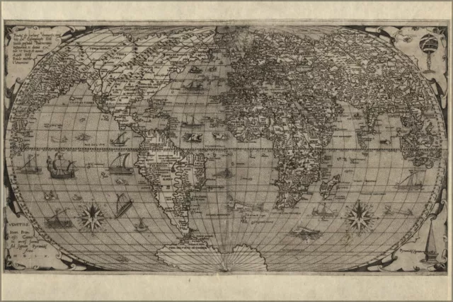 Poster, Many Sizes; Map Of World, 1560
