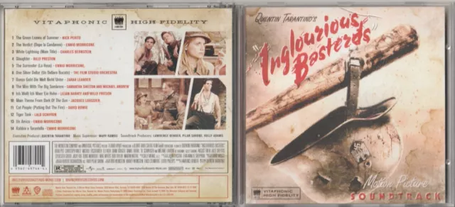 ✪ INGLOURIOUS BASTARDS OST, Warner Bros. 2009 - 9362-49744-4 CD TOP NM/VG+