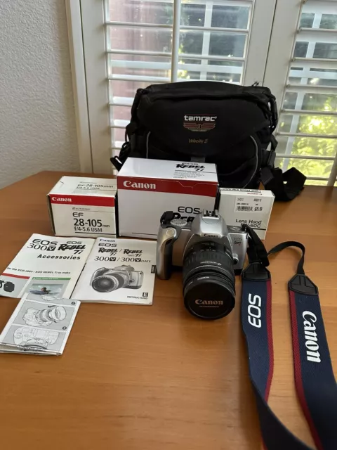Canon EOS Rebel Ti / 300V 35mm SLR Film Camera with 28-105 mm lens Kit