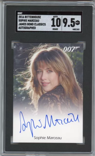 2016 Rittenhouse James Bond Classics Sophie Marceau Full Bleed Autograph SGC 9.5