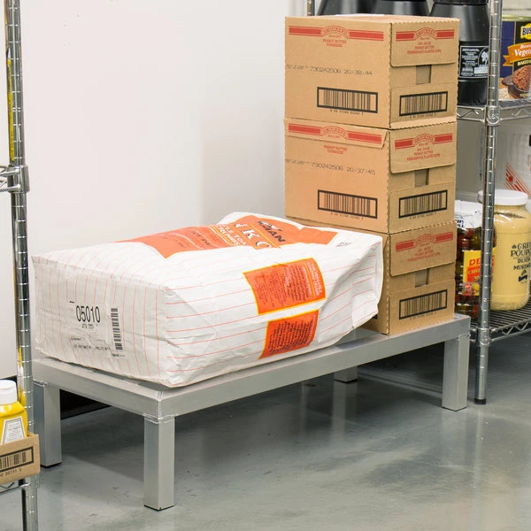 36" x 14" x 8" Restaurant NSF Aluminum Dunnage Rack Commercial Floor Food Shelf