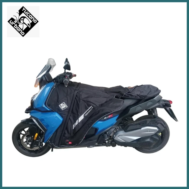 R196Prox Coprigambe Termoscud Tucano Urbano Per Moto Scooter Impermeabile Nero