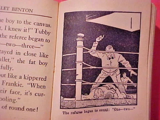 SCARCE Vintage 1939 Bullet Benton Big Little Book Comics Boxing 1169 M350 3