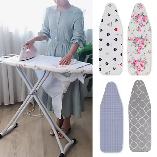 Easy Fit Elasticated Ironing Board Cover Double Layer Backing Machine Washable