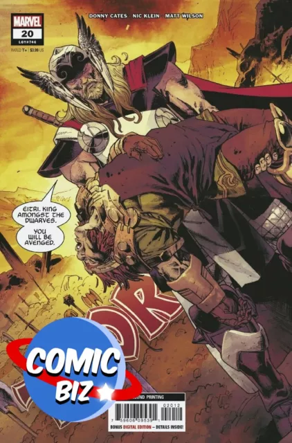 Thor #20 (2022) 2Nd Printing Klein Variant Cover Marvel Comics