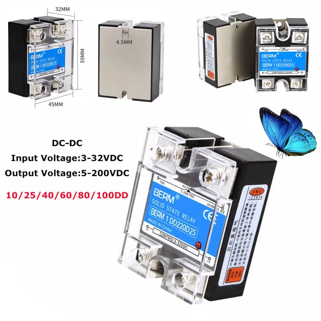 Halbleiterrelais Einphasiges DC AC SSR-40DA 40A 3-3 Produktbild-Vorschau 9