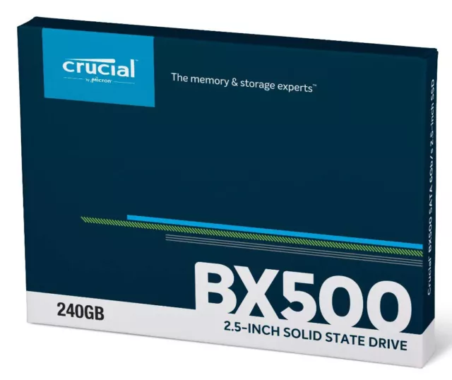 Crucial 240GB SSD BX500 2.5" SATA 7mm Internal Solid State Drive 540MB/s 6Gb/s