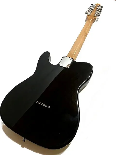 Custom Tele Thinline Style  12 String Black Semi-Hollow Electric Guitar 3