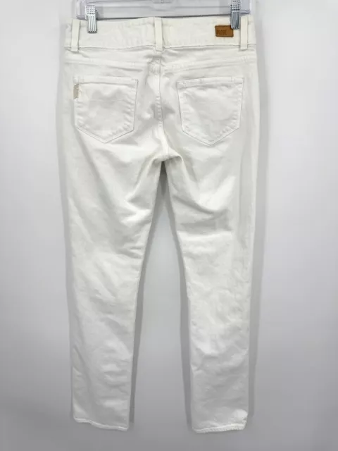 Paige Jeans Womens 29 Hidden Hills Straight White Stretch Casual Comfort Classic 2