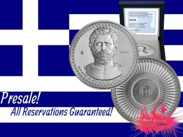 Greece, 2024, 10 Euro Coin, Silver, Proof, Thalis of Miletus, Presale!