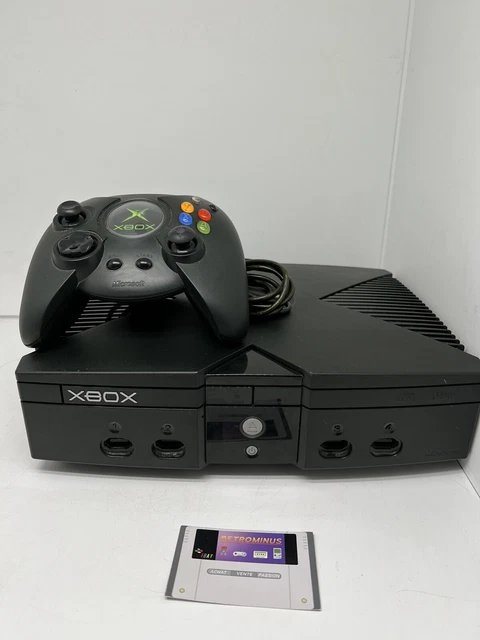 Console Microsoft Xbox Première Génération FAT – Version PAL, Avec Manette, Câbles Et Jeu