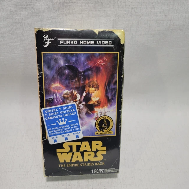 Star Wars Medium T-Shirts Funko Home Video VHS Boxed The Empire strikes back