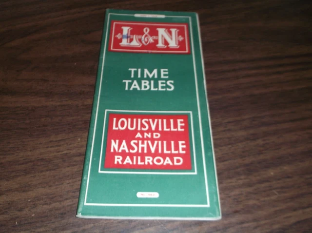 June 1943 L&N Louisville And Nashville System Public Timetable Scarce Wwii Issue