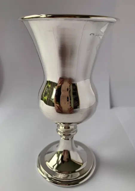 Sterling Silver Kiddush Cup/Wine Goblet by Bert Gordon from 1960