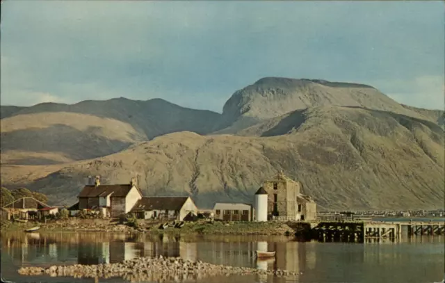 Scotland UK Inverness Ben Nevis mountain Loch Linnhe unused vintage postcard