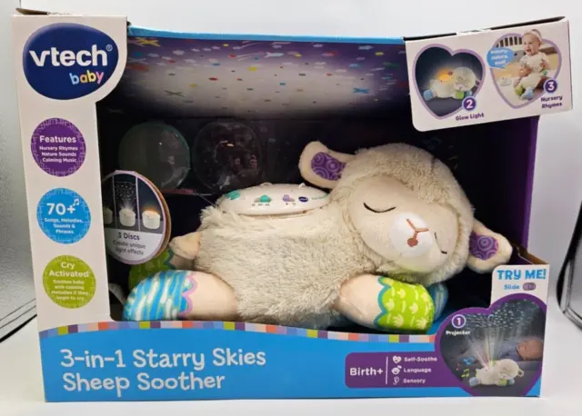 VTech Baby 3-in-1 Starry Skies Sheep Soother - New in Box - #1055