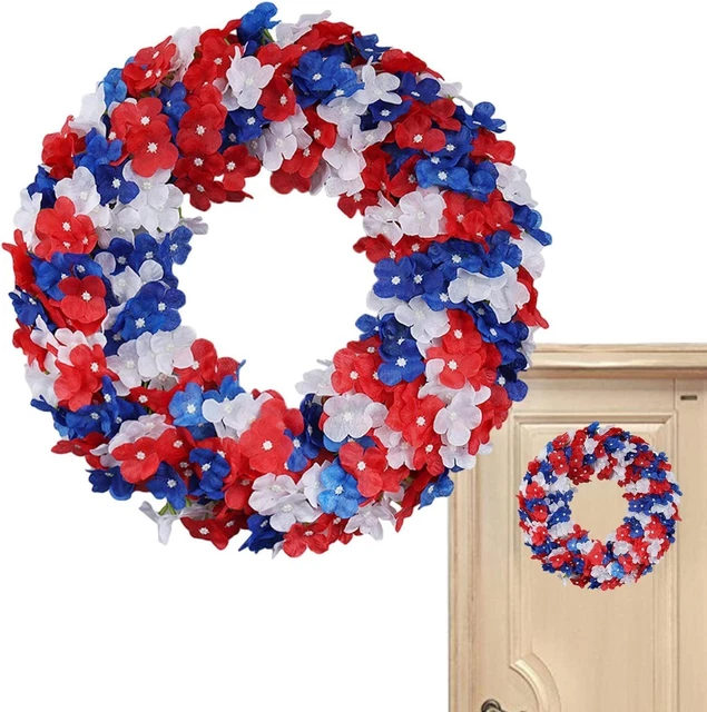 Patriotic Door Wreath|Hangable Independence Day Art. Garland Door Decor