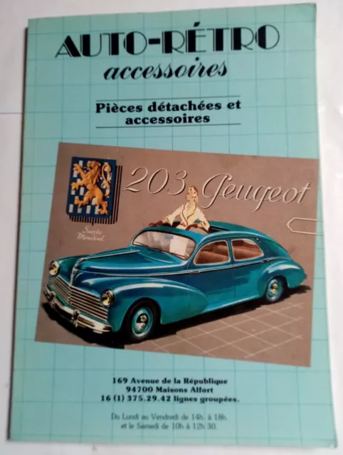 Auto-rétro accessoires. Pièces détachées et accessoires Peugeot 203