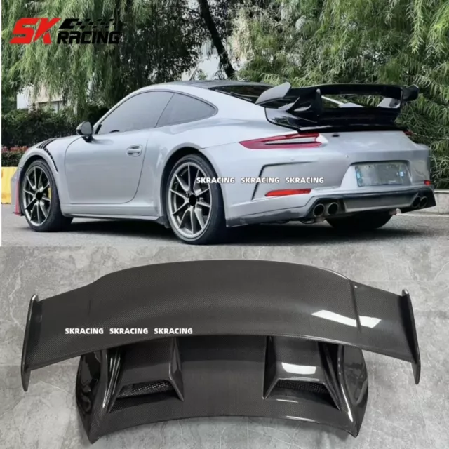 Rear Trunk Lip Spoiler Wing GT3 Style Body Kits For Porsche Carrera 911 991