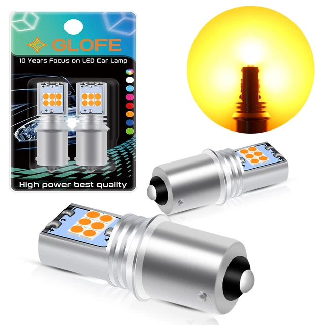 GLOFE 1156 7506 3497 LED Front Turn Signal Blinker Light Bulb Amber Yellow 3000K GLOFE 1156 7506 3497 LED Front Turn Signal Blinker Light Bulb Amber Yellow 3000K
