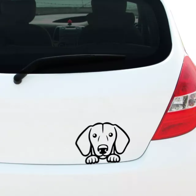 CRDesign Basset Hound Silhouette Sticker Vinyl Decal For