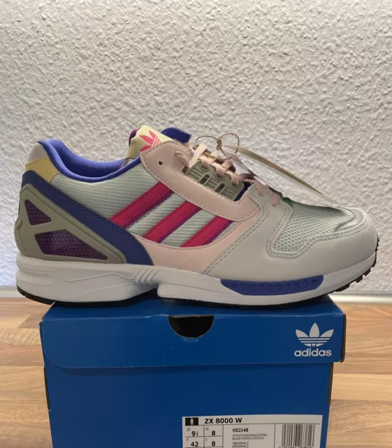 ADIDAS ZX 8000 W H02148 Crystal White GR. 42 NEU no AQUA