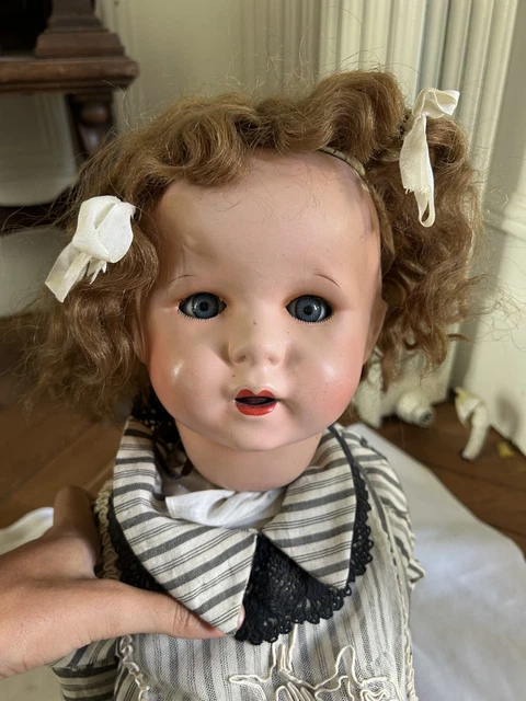 Ancienne Poupée Française Limoges Chérie 10 Cm, Type Steiner Bru Ou Bébé Eden Jumeau, 58 Cm