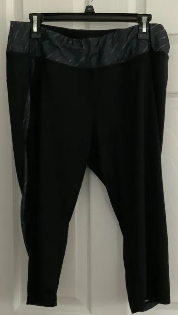 Euc Tek Gear Dry Tek Womens Plus Size 1X Capri Athletic Pants