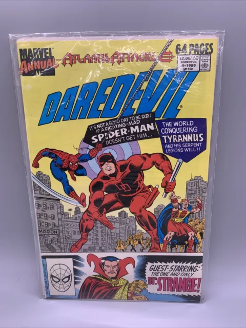 Daredevil Annual#4 Fn/Vf 1989 Atlantis Attacks Marvel Comics