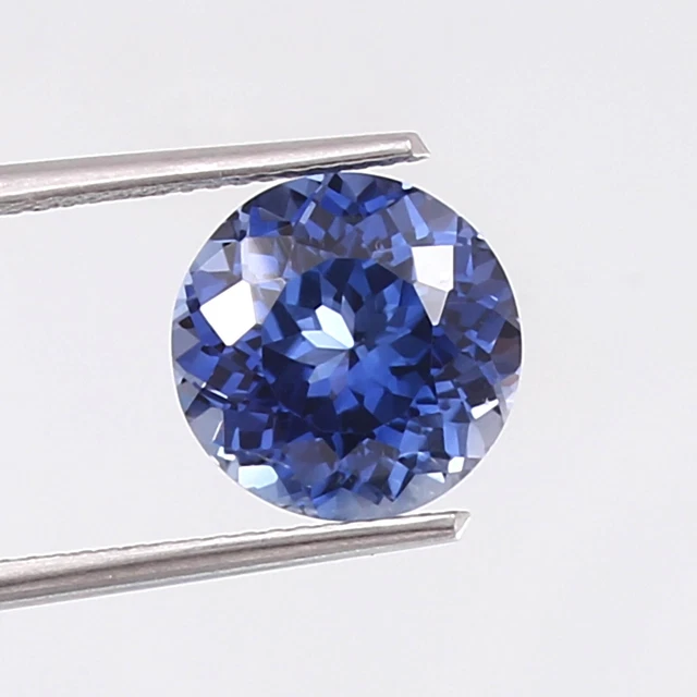 Paire De Saphirs Bleus Ceylan Cœur 8x8mm - Naturels, Qualité AAA, Loupe Propre, Inde