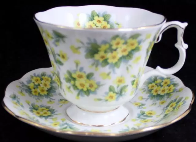 ROYAL ALBERT DRURY LANE con Base Taza y Platillo Hueso China 45446 Gran Estado