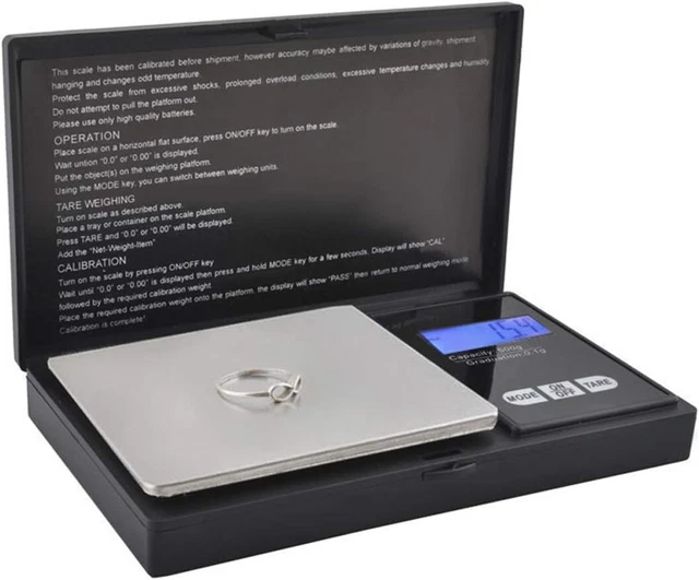 100g/0.001g Bilancia Digitale Milligrammi USB Ricaricabile - Foto 9