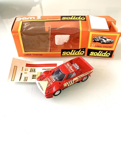 Miniature Solido – Lancia Stratos N°27, Voiture De Rallye Légendaire