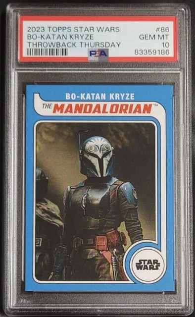 Bo-Katan Kryze 2023 Topps Throwback Thursday Star Wars #86 PSA 10 GEM MT