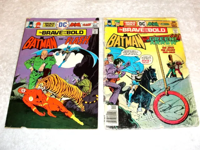 The Brave and The Bold #'s: 125, 129 (Mar Sept 1976,DC), 2 Issues, 2.5-3.5 GD