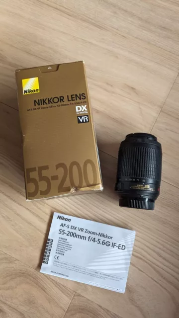 Nikon Nikkor AF-S DX 55-200mm f/4-5.6 G ED VR Tele-Objektiv  - Top Zustand