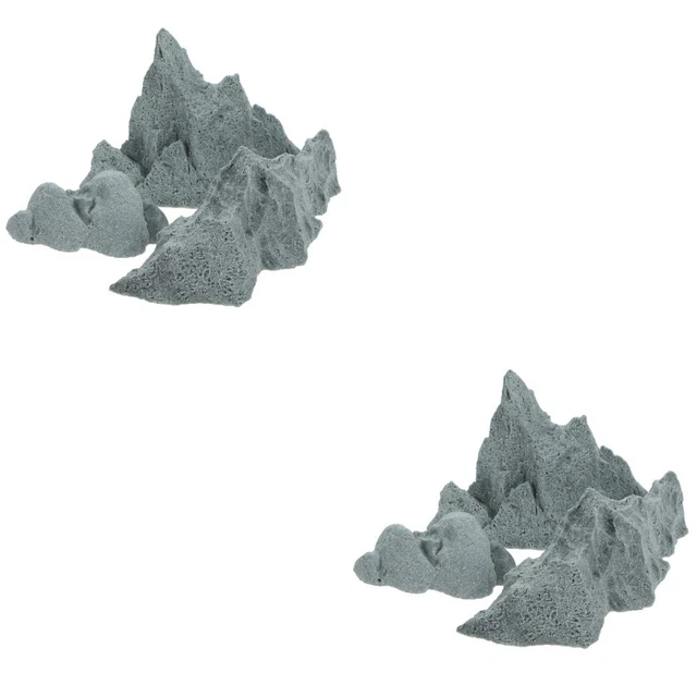 6 PCS ROCHERIE DÉCORATIVE Figurine Sandstone Rockery Statue Outdoor Garden