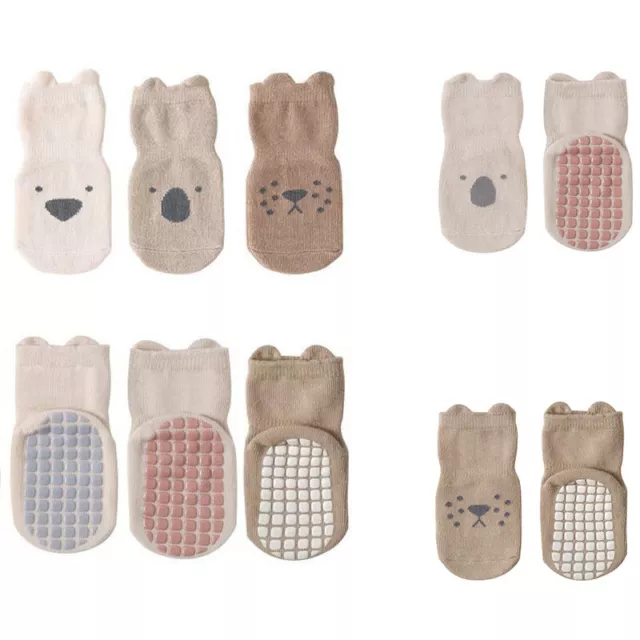 Autumn Winter Baby Socks Toddler Combed Cotton Newborn Cartoon Children Non-Slip