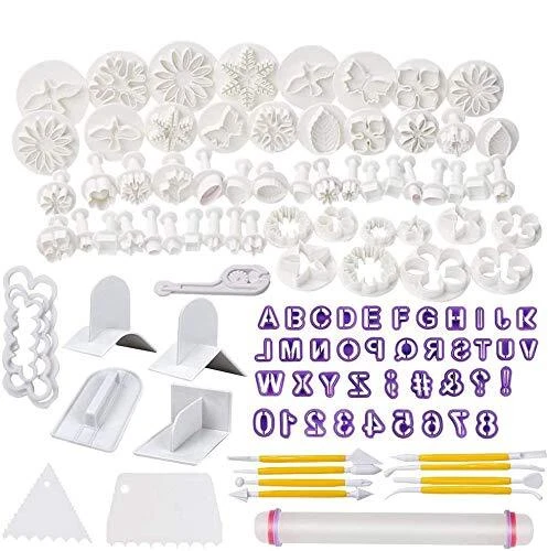 Fondant Molds, 114 Cutters and Fondant Decorating Tools Set