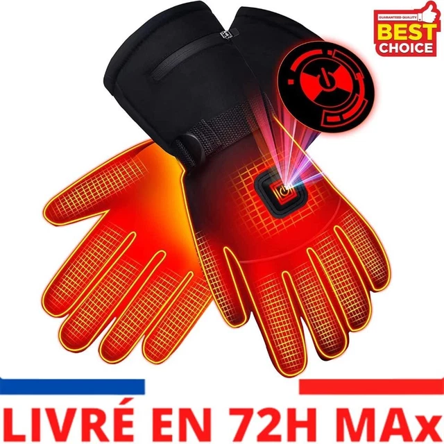 Gants Chauffants, Gants Chauffants Électriques pour Hommes et Femmes, Gants Ther