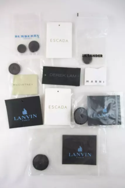 Lanvin Escada Burberry Marni Stella McCartney LOT Buttons Beads Baggies Envelope