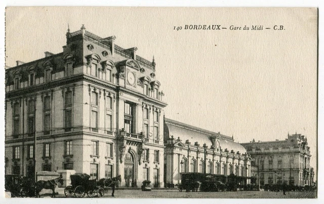 CPA 33 - Bordeaux - Gironde - Gare du Midi - carriages