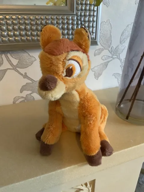 Bambi Plush Soft Toy Disney Store Beanie 7” Stuffed Doll Fawn Deer