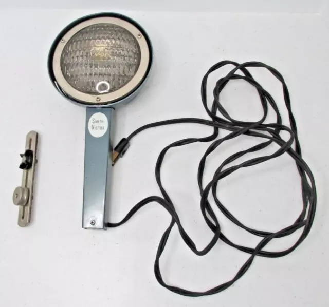 Lámpara Vintage Smith-Victor L9 Luz de Película GE Haz Sellado DWA Funciona Excelente Caja
